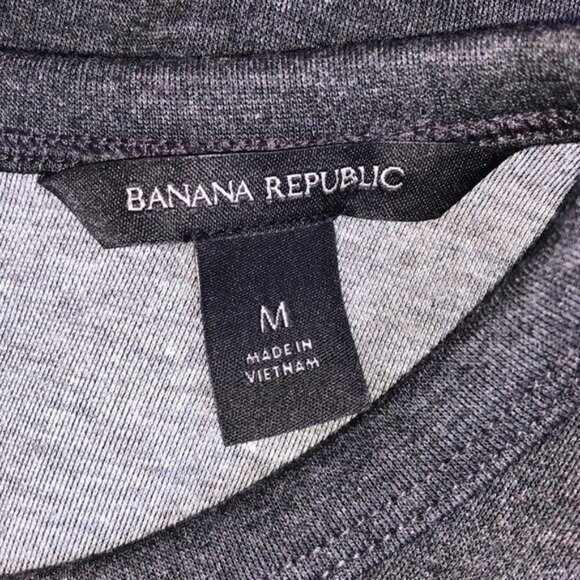 Banana Republic Oversized Boxy Top with Zipper Details in Gray - M - Picture 7 of 8